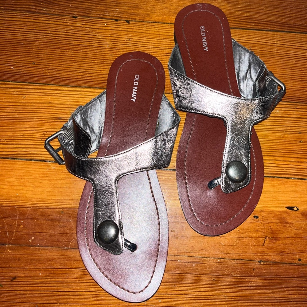 OLD NAVY Metallic Sandals